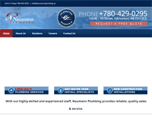 Tablet Screenshot of neumannplumbing.ca